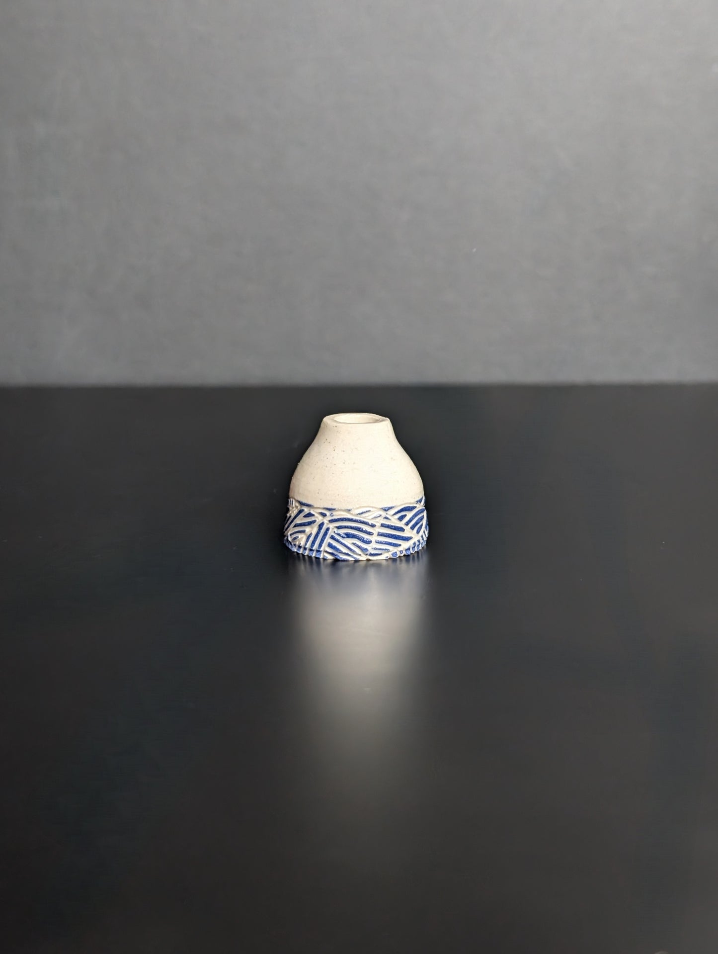 Mini Dip Blue Vase