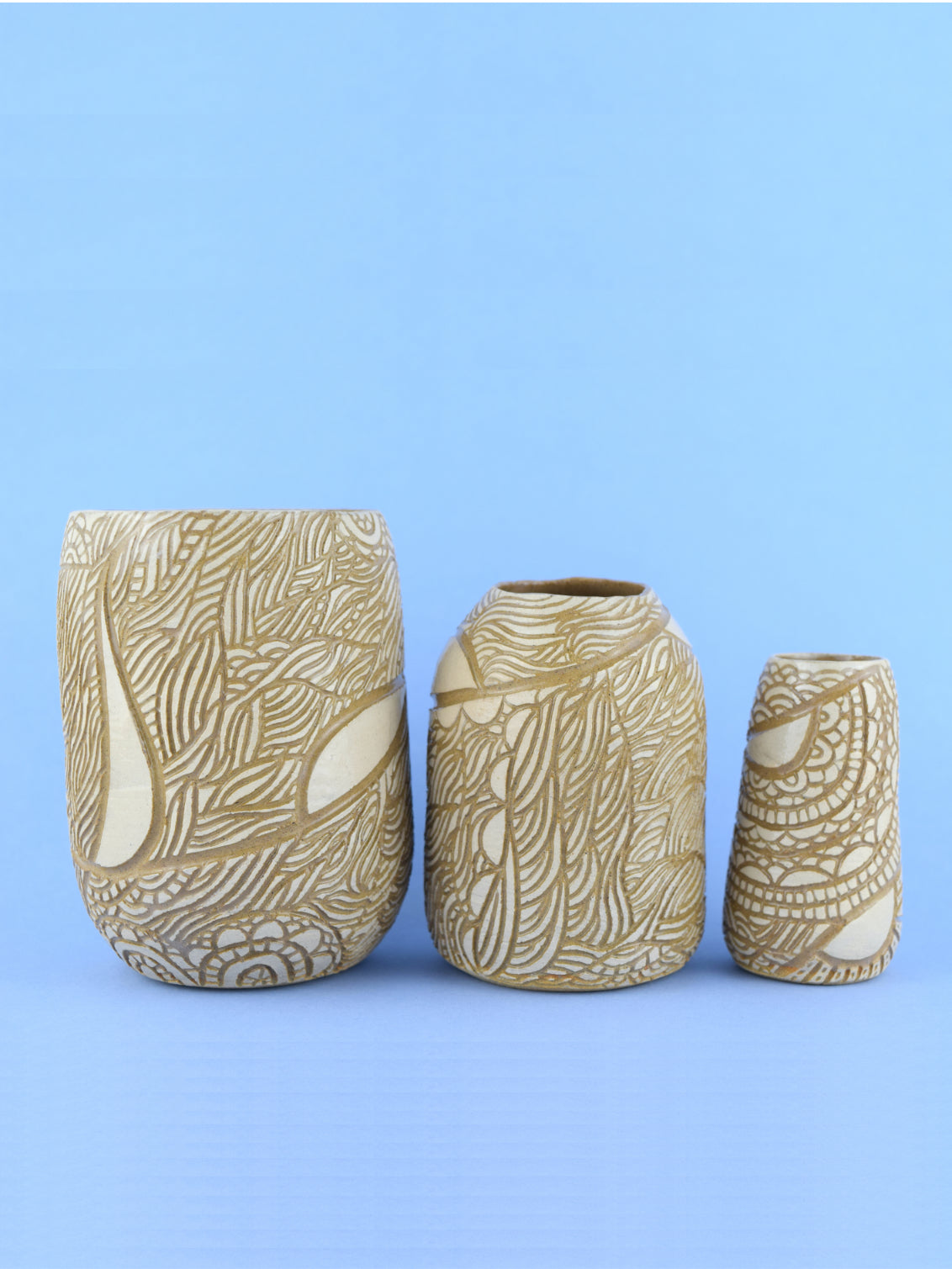 MINI BUD VASE - CREAM STONE - FLOURISH & GEO