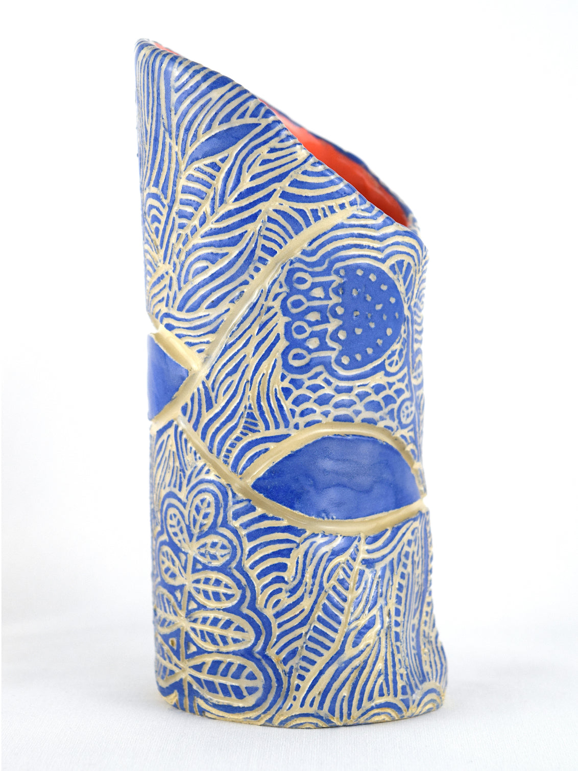 HHEYS - MINI BOUQUET VASE - FLORAL - CORAL & BLUE
