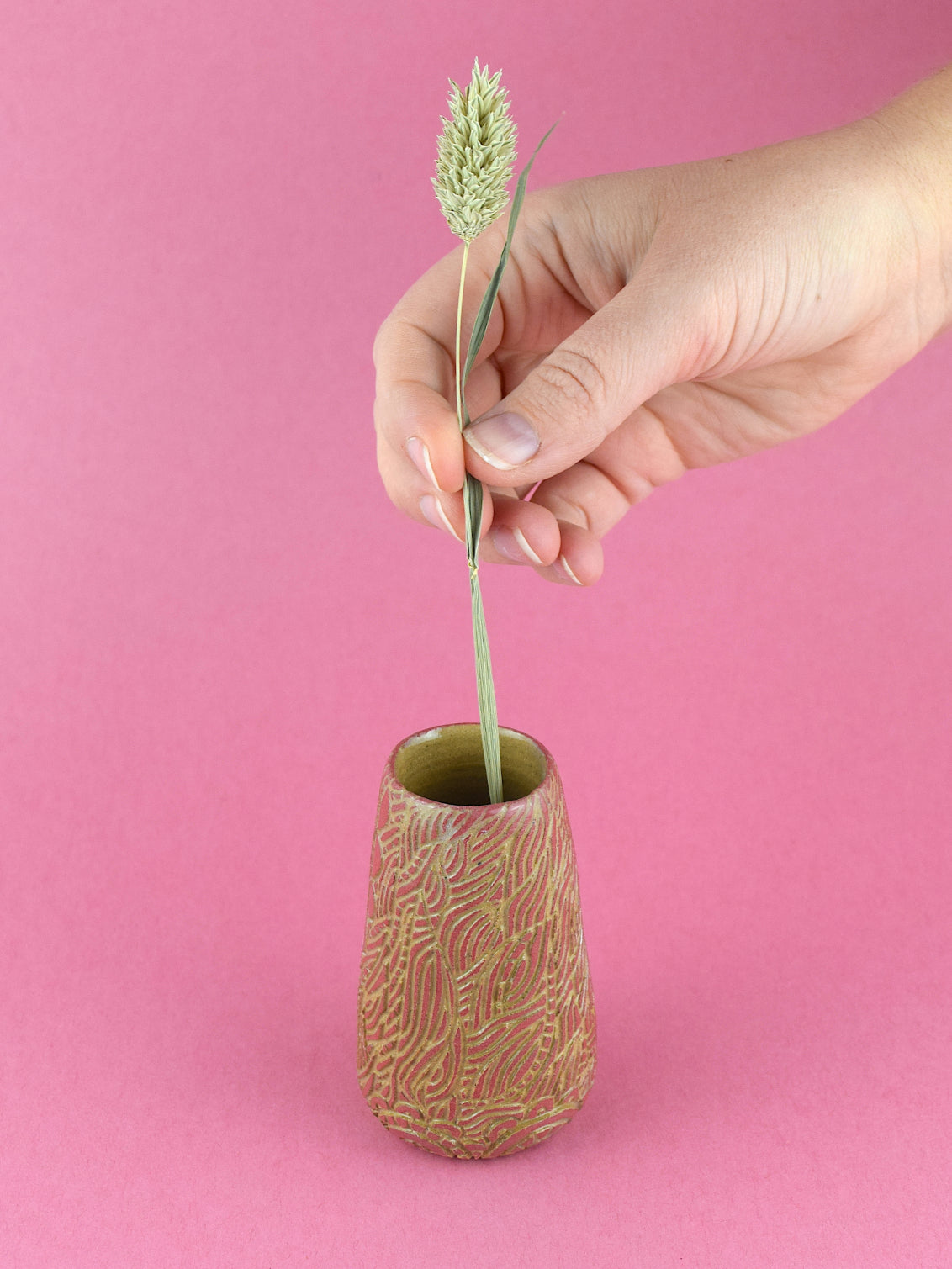 MIDI BUD - PINK STONE - TALL GEO & FLOURISH