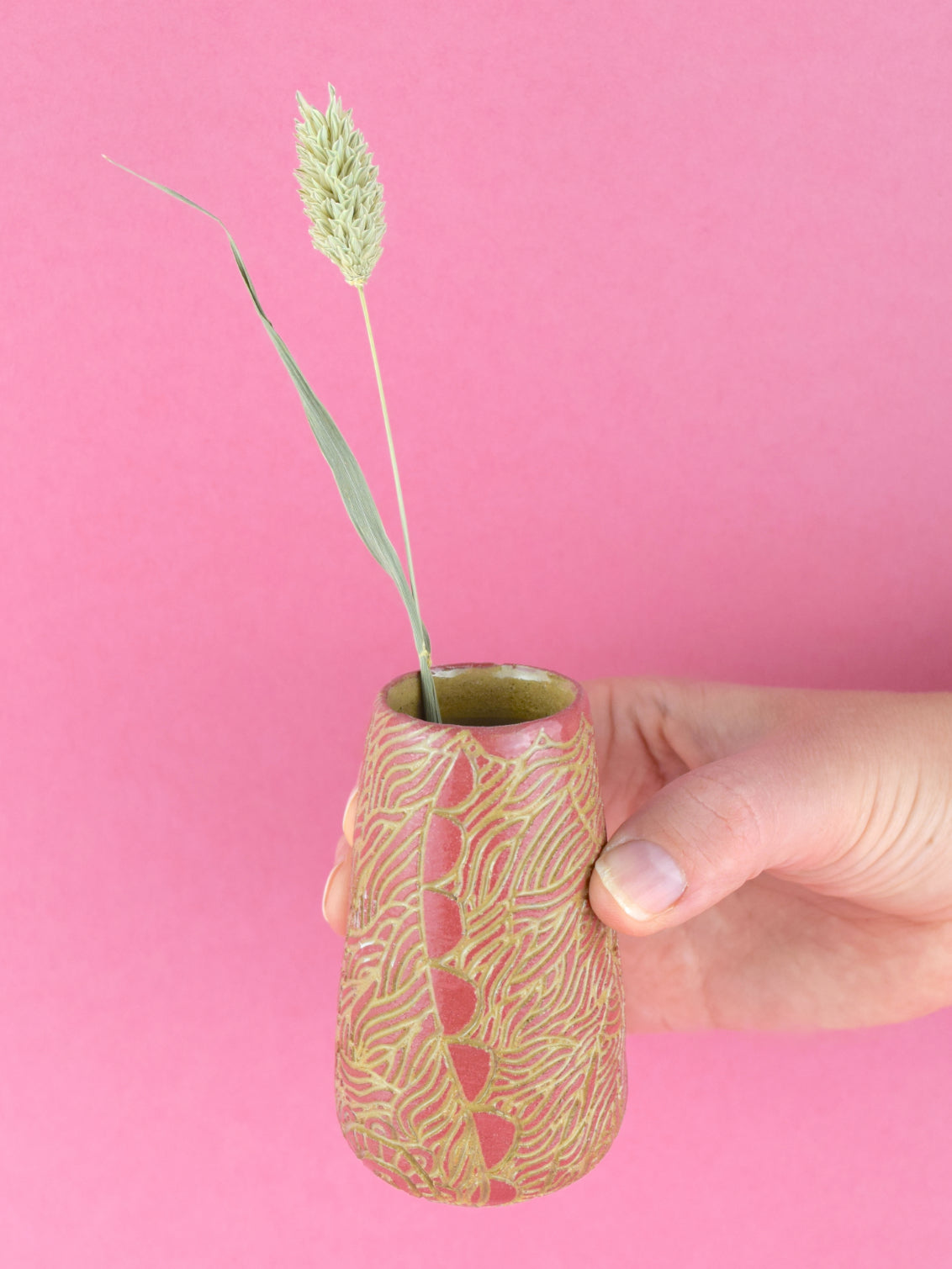 MIDI BUD - PINK STONE - TALL GEO & FLOURISH