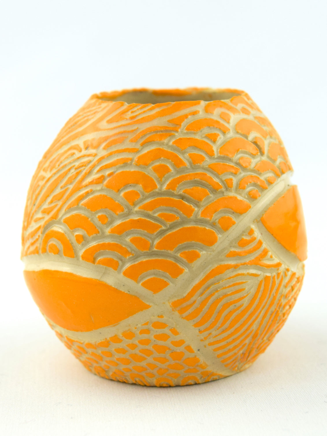 MIDI BUD EGG - ORANGE - GEO FLOURISH 2