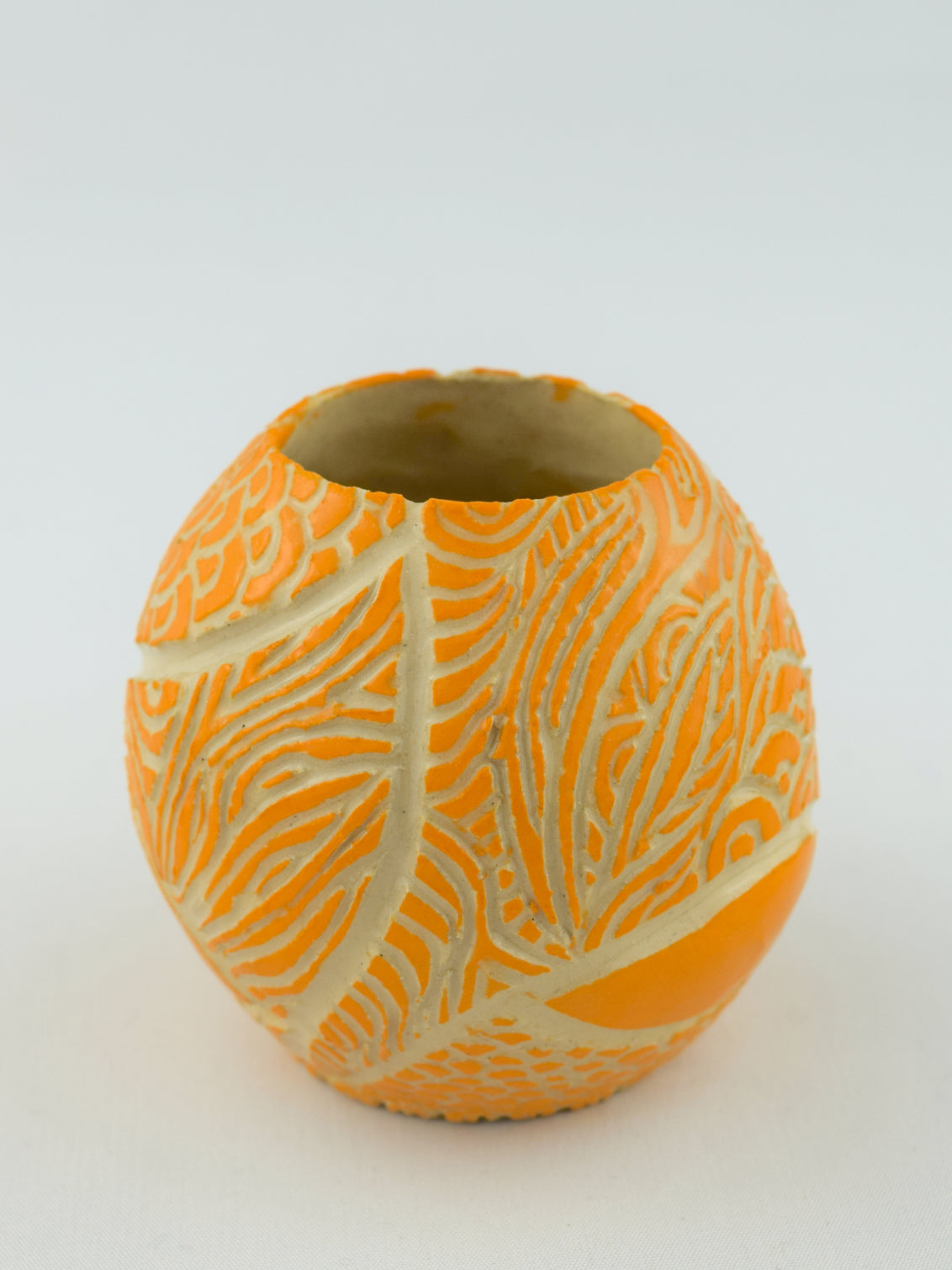 MIDI BUD EGG - ORANGE - GEO FLOURISH 2
