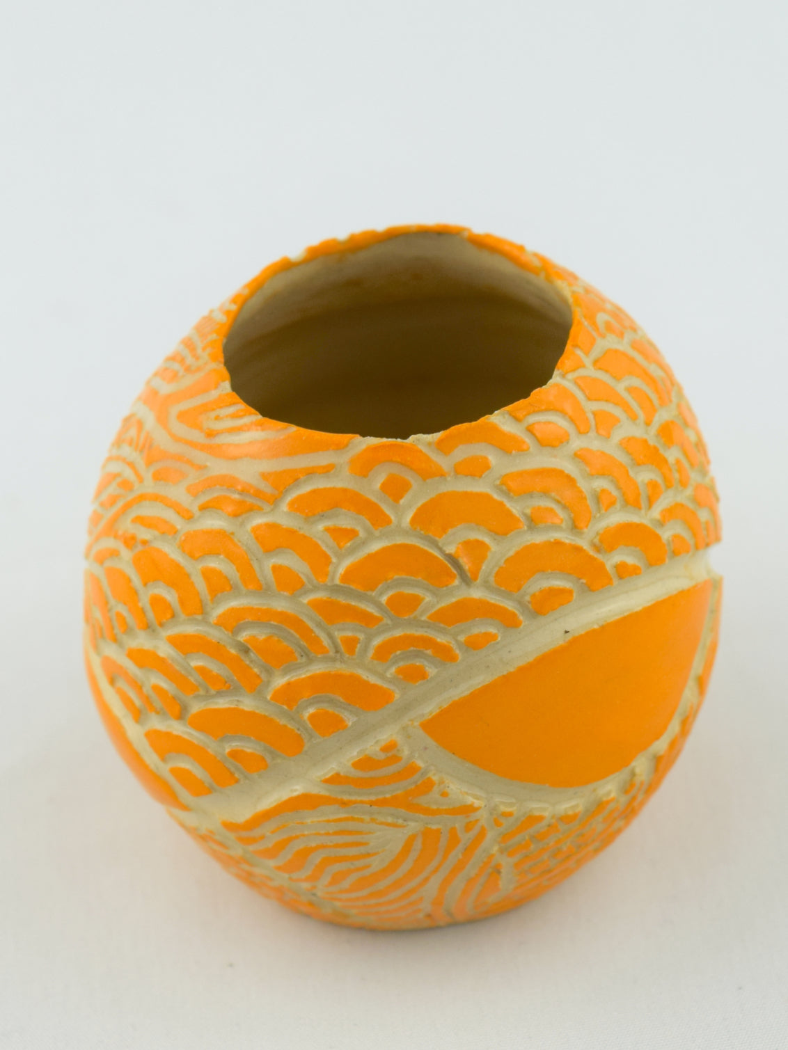 MIDI BUD EGG - ORANGE - GEO FLOURISH 2