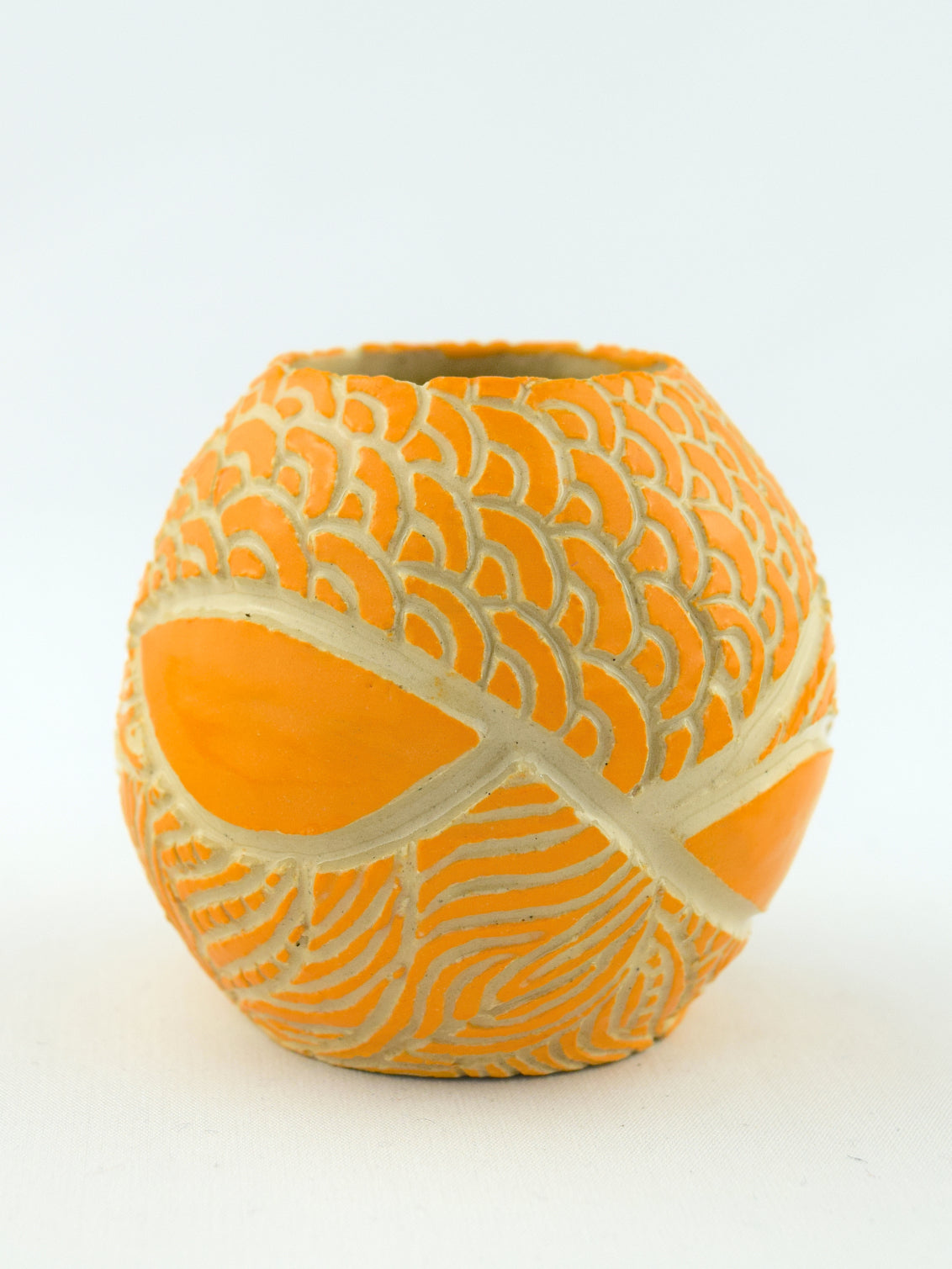MIDI BUD EGG - ORANGE - GEO FLOURISH 2