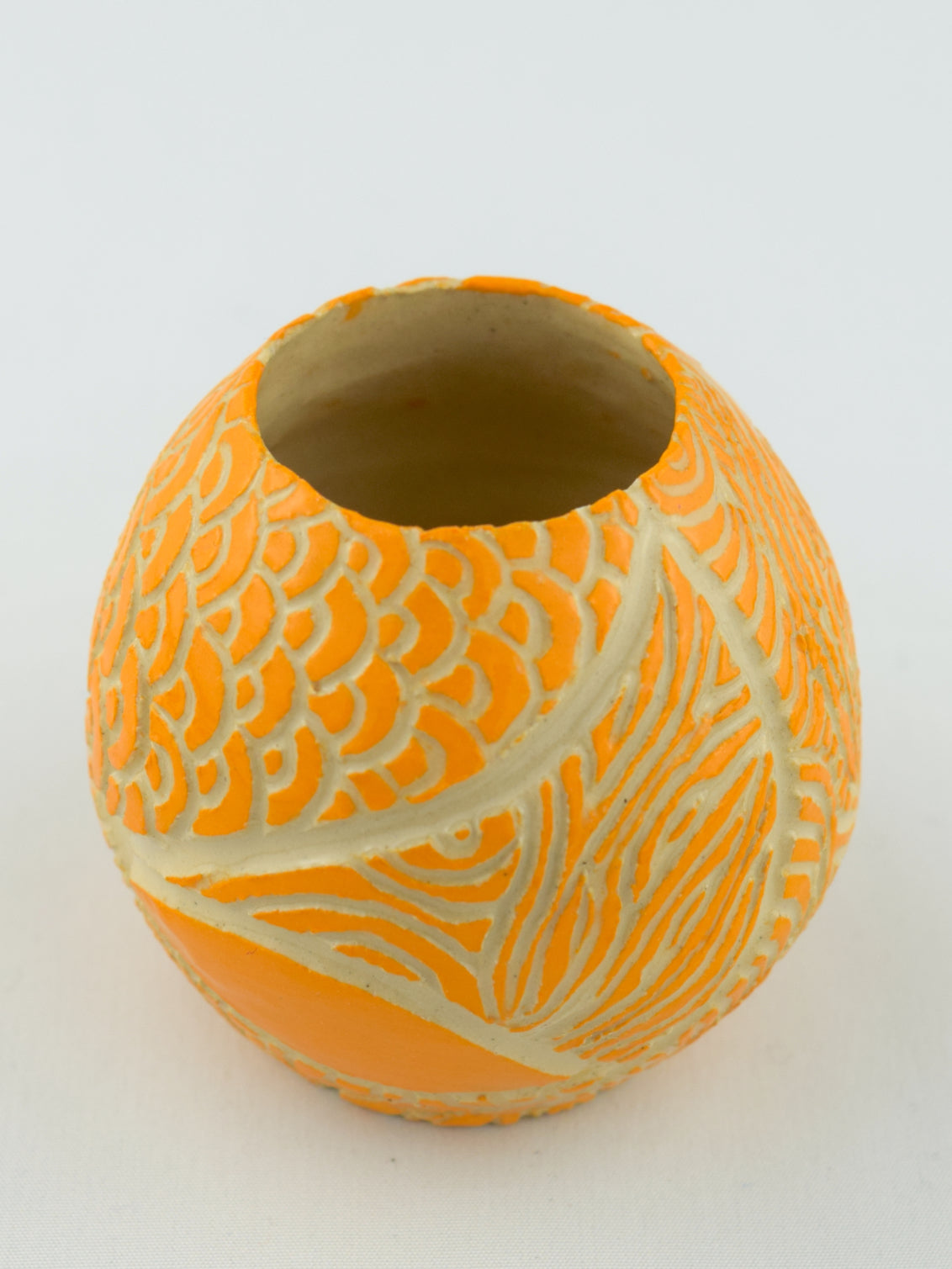MIDI BUD EGG - ORANGE - GEO FLOURISH 2