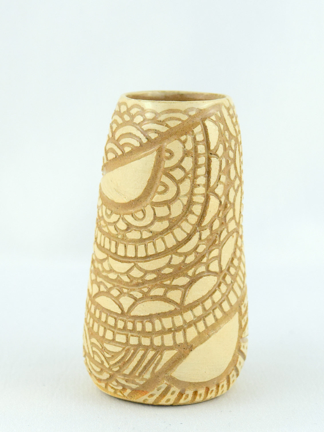 MINI BUD VASE - CREAM STONE - FLOURISH & GEO
