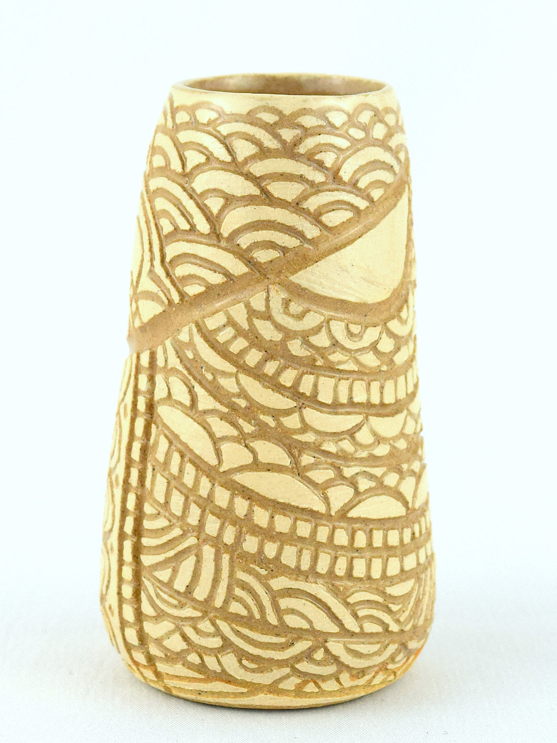MINI BUD VASE - CREAM STONE - FLOURISH & GEO