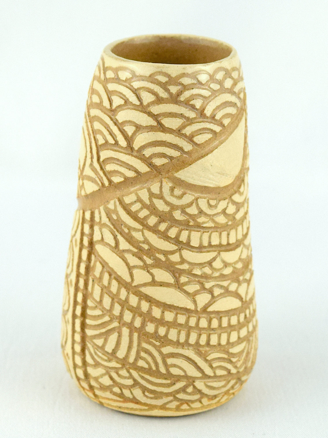 MINI BUD VASE - CREAM STONE - FLOURISH & GEO