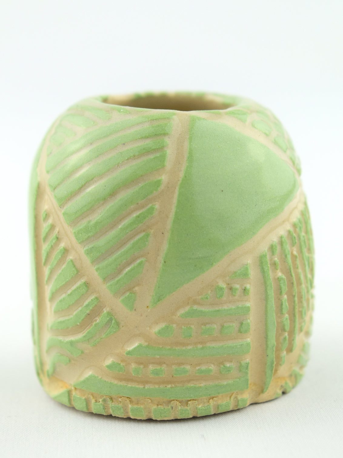 MINI BUD VASE - GREEN - GEO