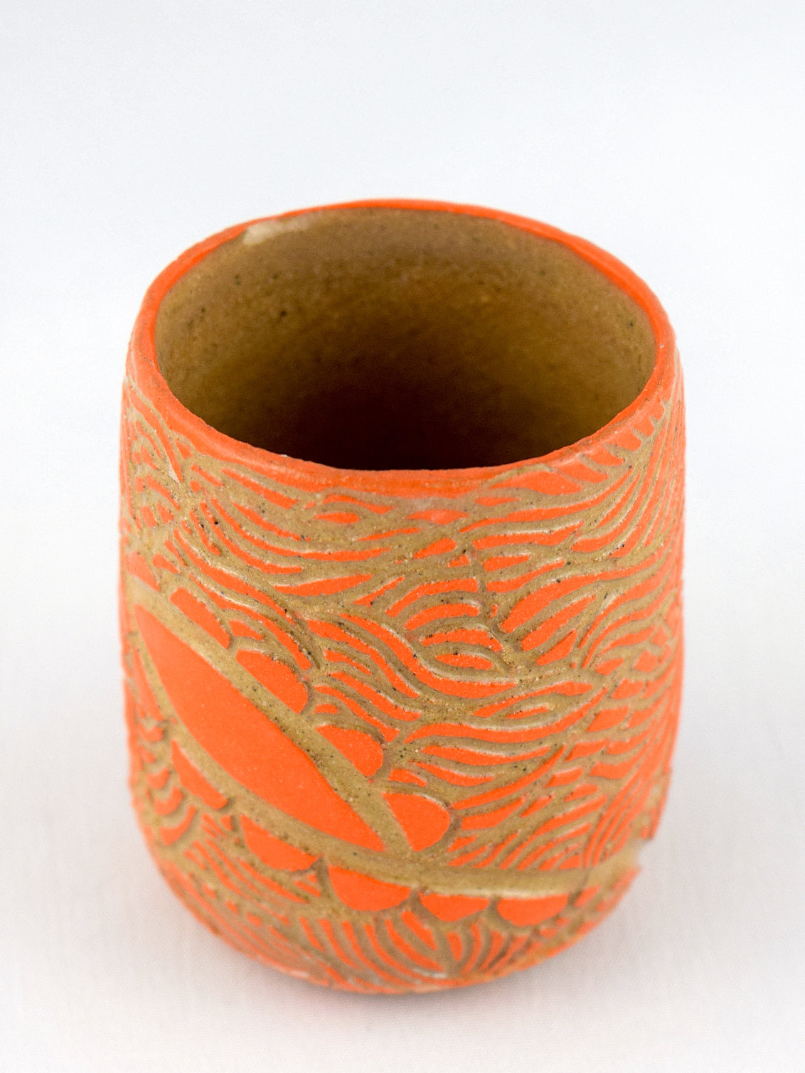 MINI BUD VASE - ORANGE - GEO FLOURISH