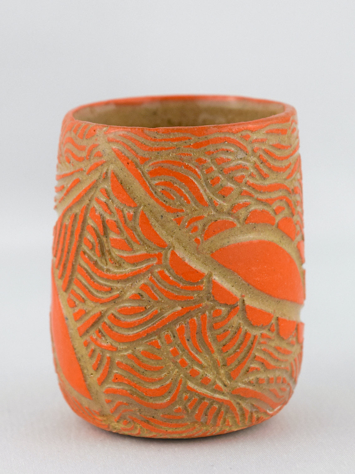 MINI BUD VASE - ORANGE - GEO FLOURISH