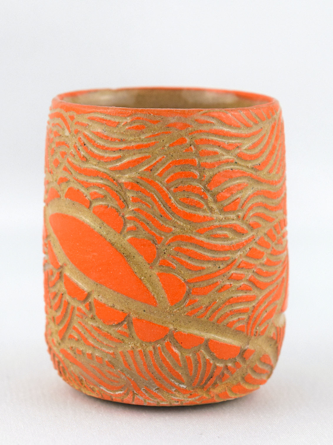 MINI BUD VASE - ORANGE - GEO FLOURISH