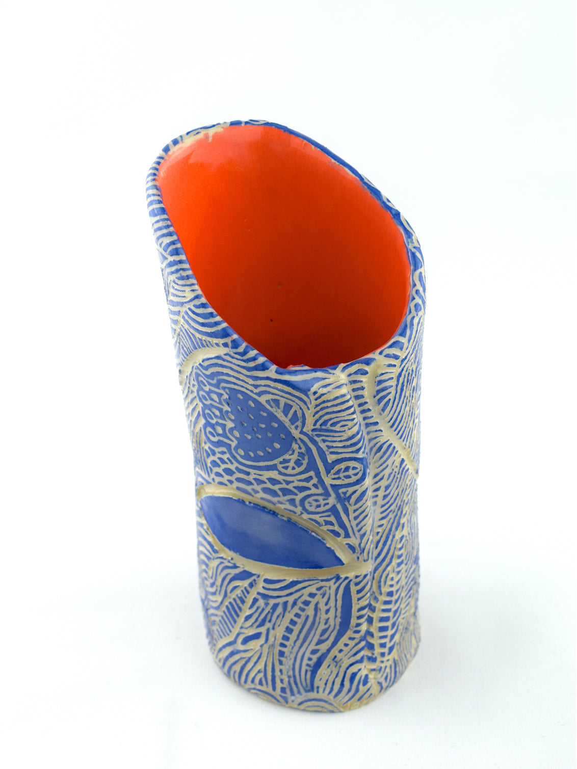 HHEYS - MINI BOUQUET VASE - FLORAL - CORAL & BLUE
