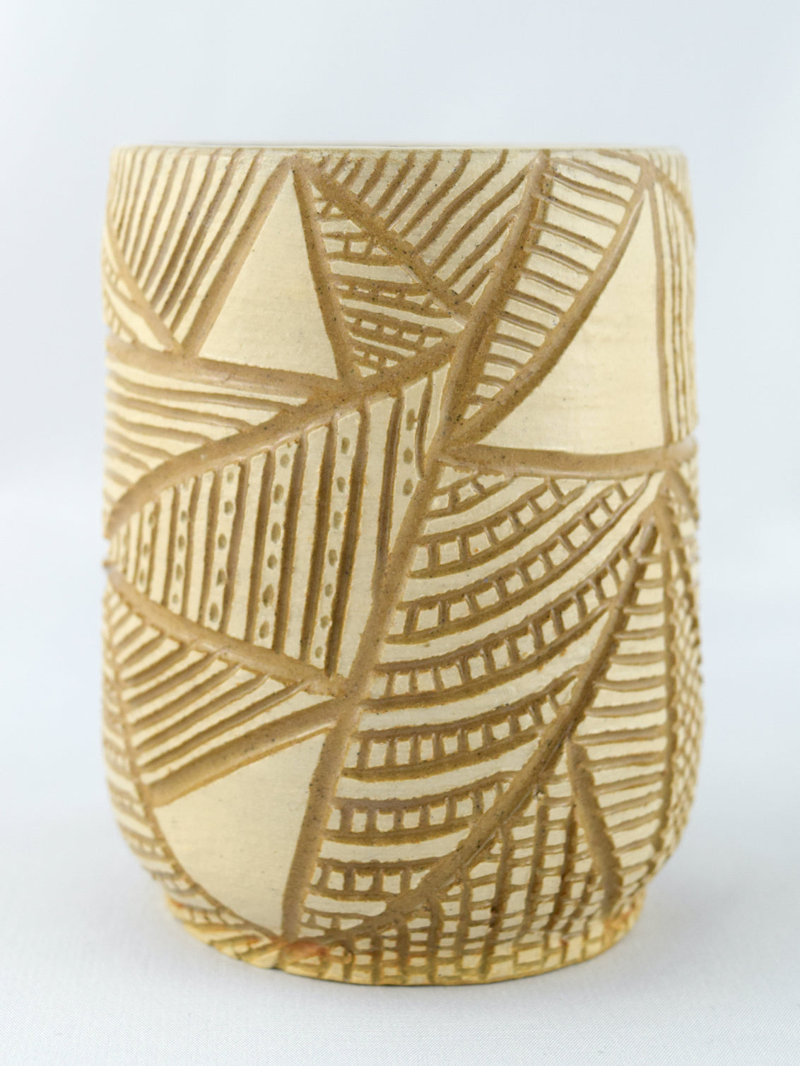 POSY VASE - CREAM & STONE - GEO