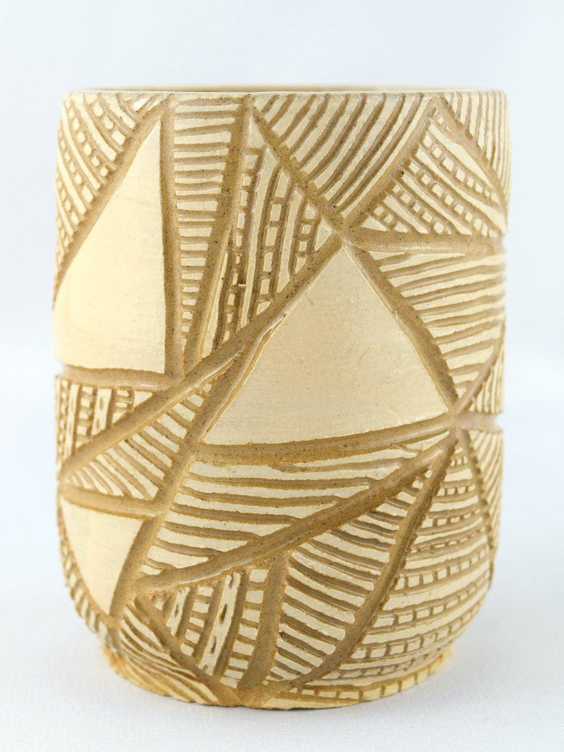 POSY VASE - CREAM & STONE - GEO