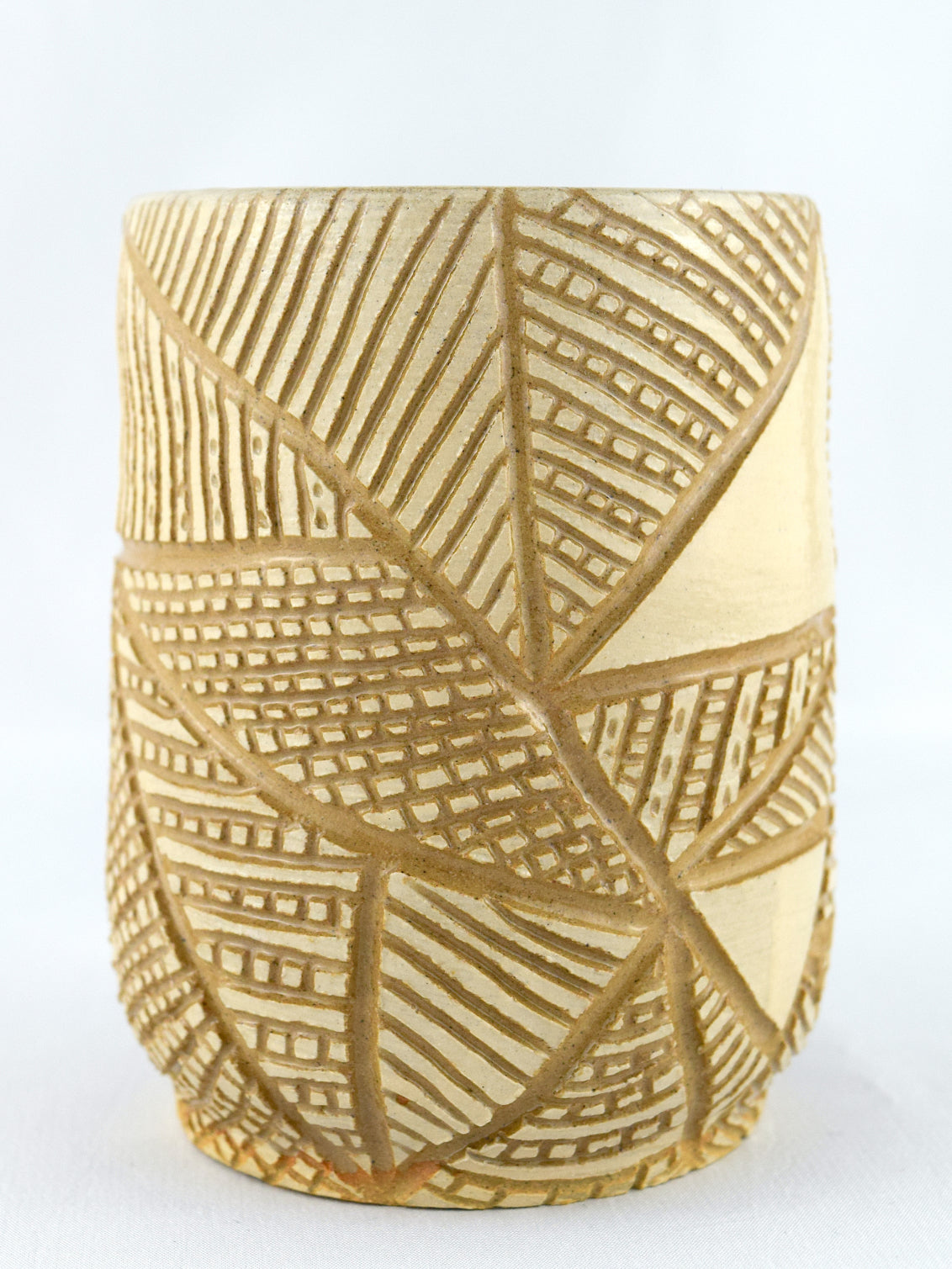 POSY VASE - CREAM & STONE - GEO