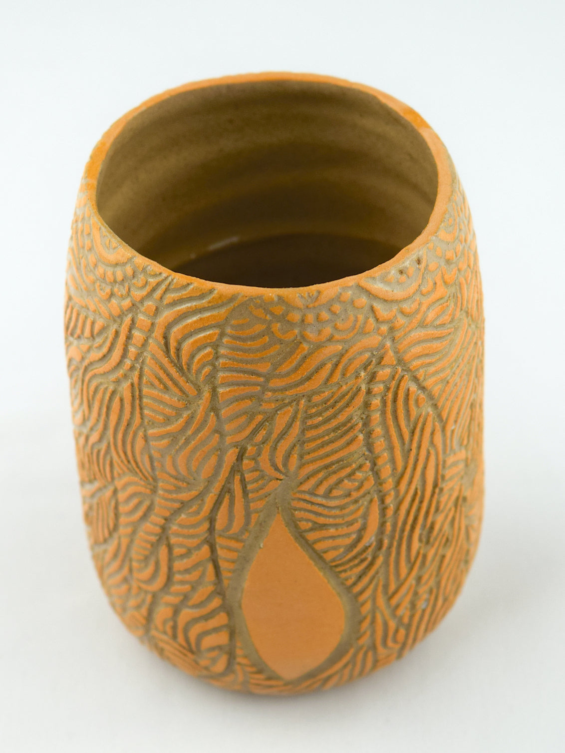 POSY VASE - FLOURISH - OCHRE