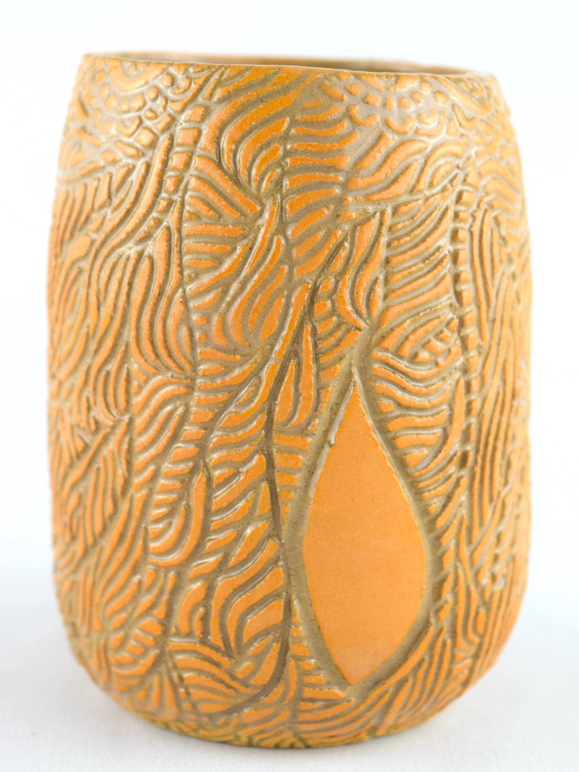 POSY VASE - FLOURISH - OCHRE