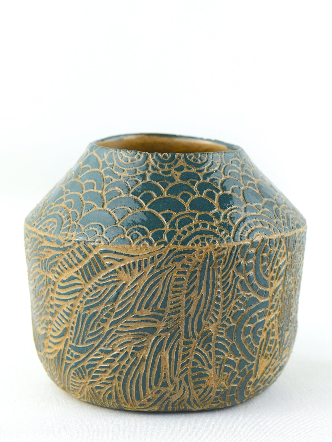POSY VASE - TEAL - GEO & FLOURISH - £130.00
