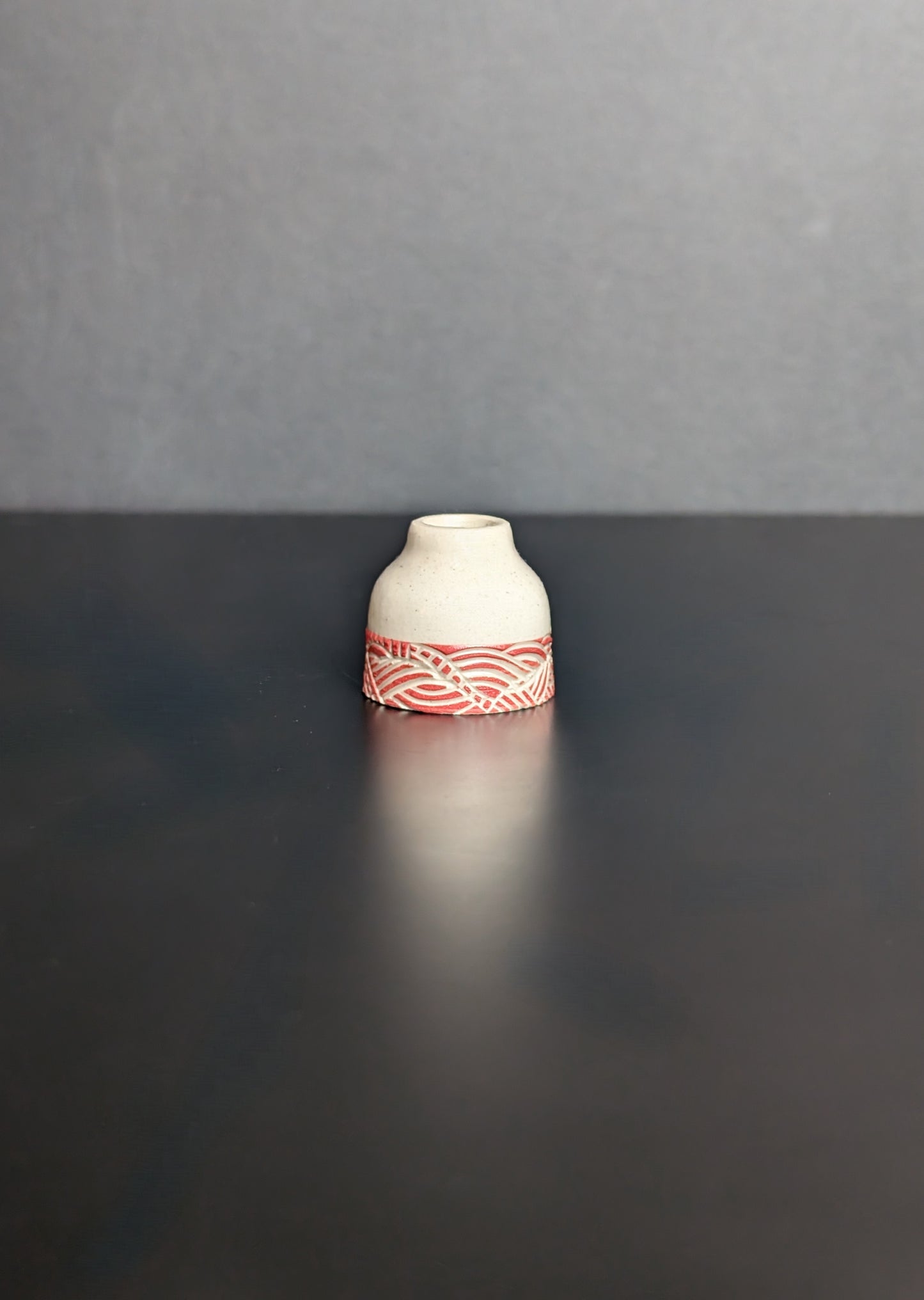 Mini Dip Red Vase