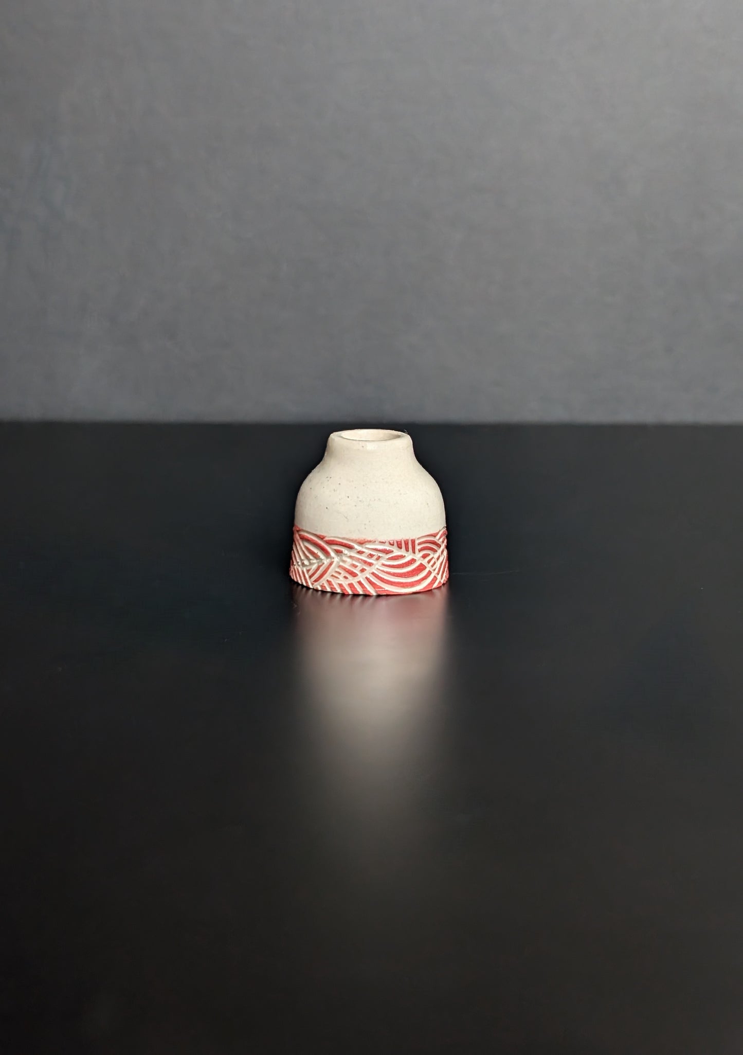 Mini Dip Red Vase