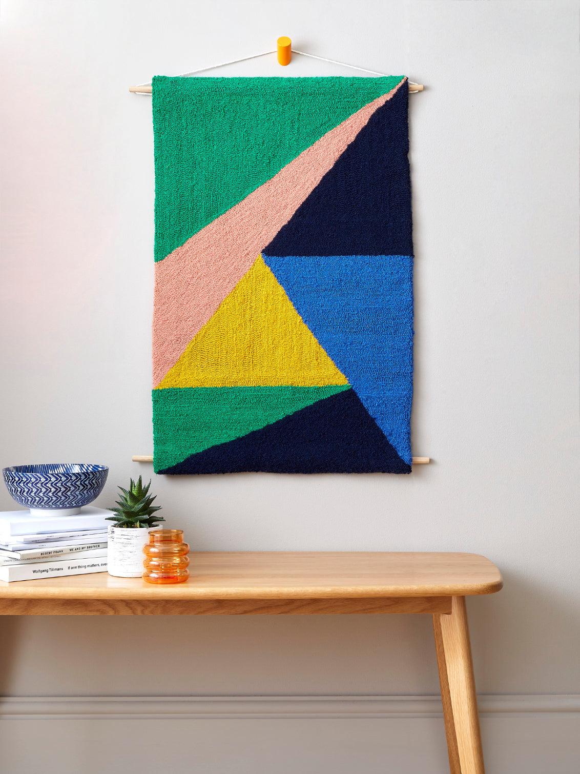 ABSTRACT HARMONY HANDMADE GREEN WALL HANGING