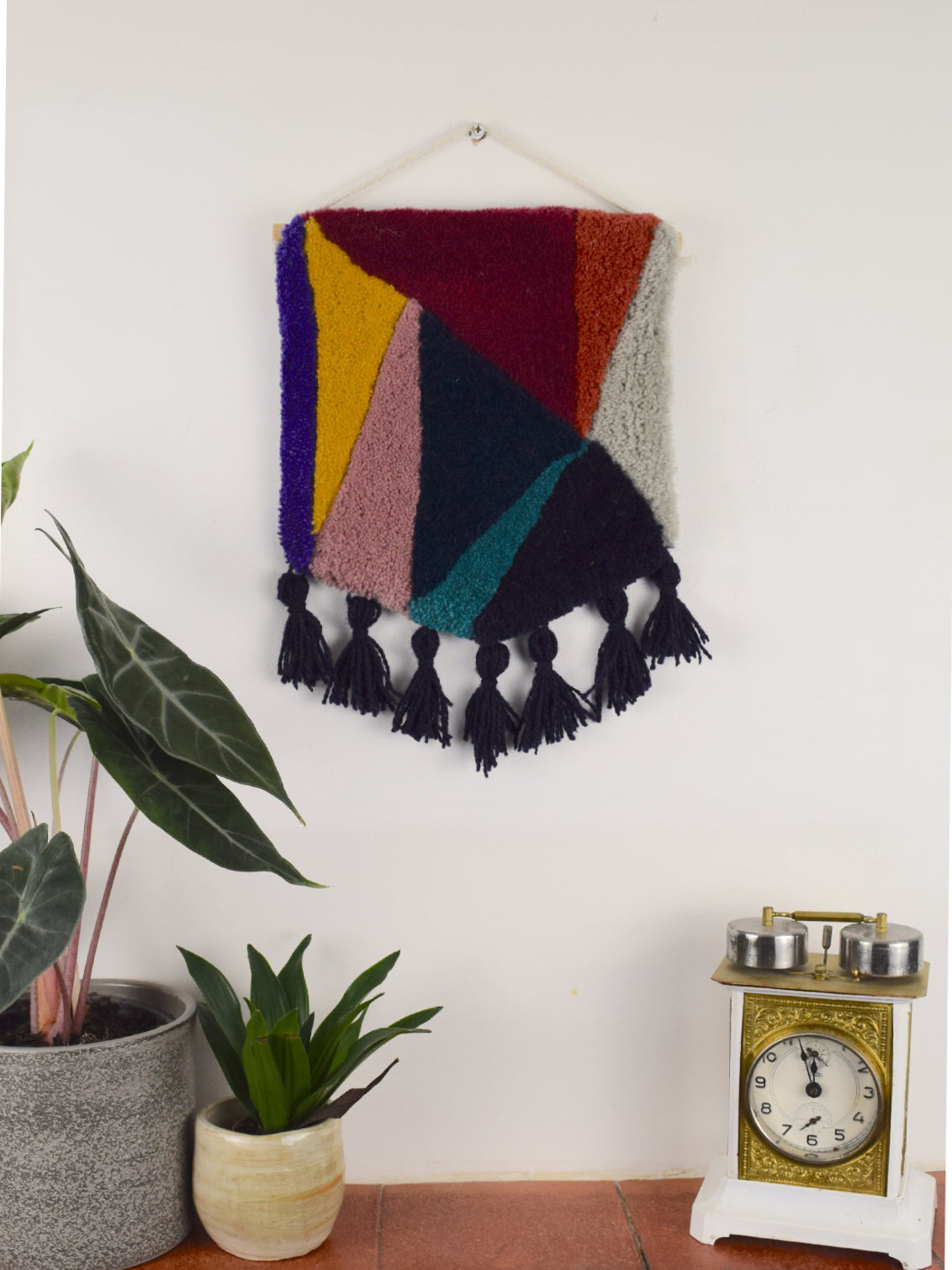 CRACKED HANDMADE MAROON WALL HANGING
