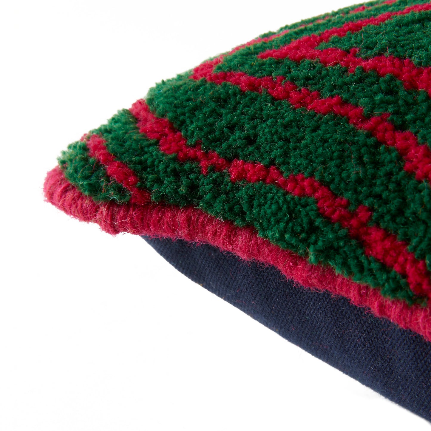 WINTER WATERMELON - GREEN AND MAGENTA TUFTED CUSHION