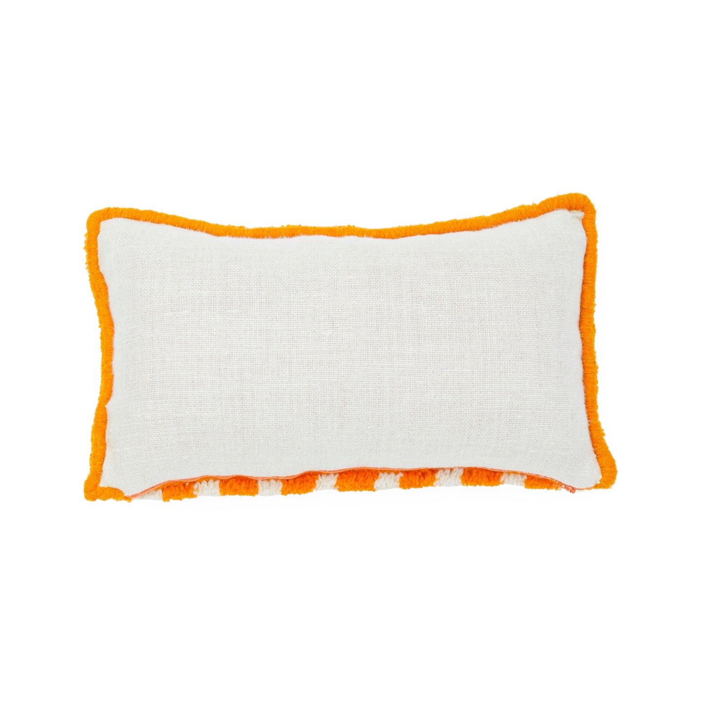 YES - ORANGE TUFTED CUSHION