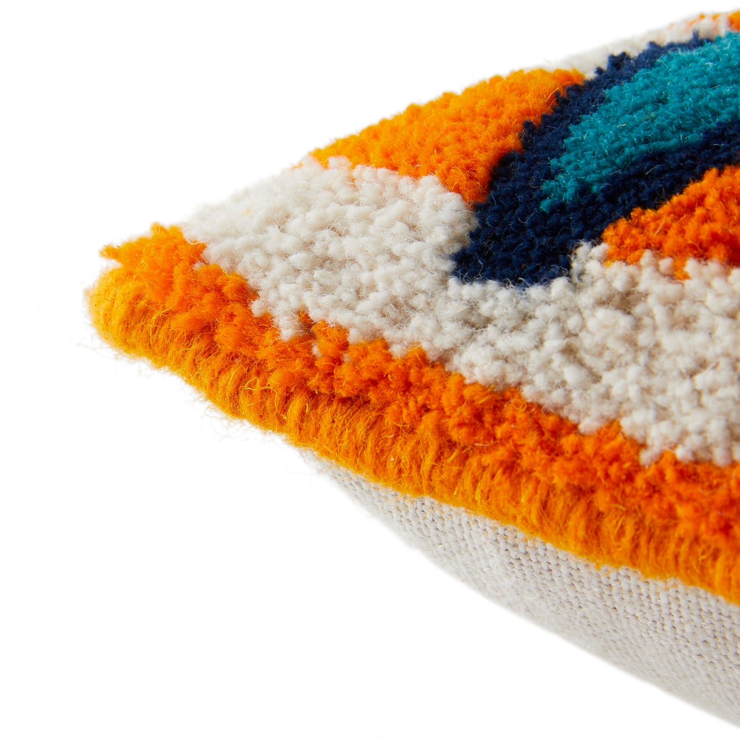 YES - ORANGE TUFTED CUSHION