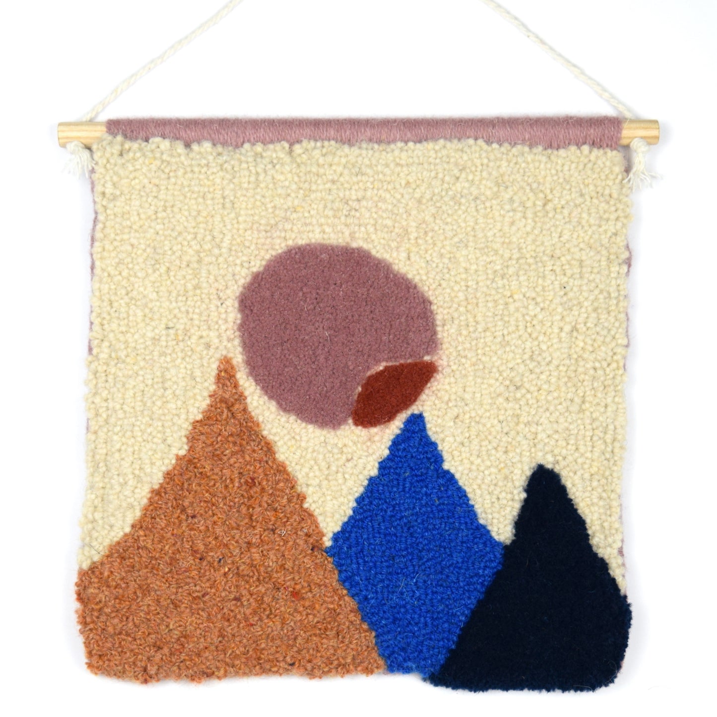 IN MY DREAMS - Lilac, Blue and Peach - Hand Tufted Wall Hanging