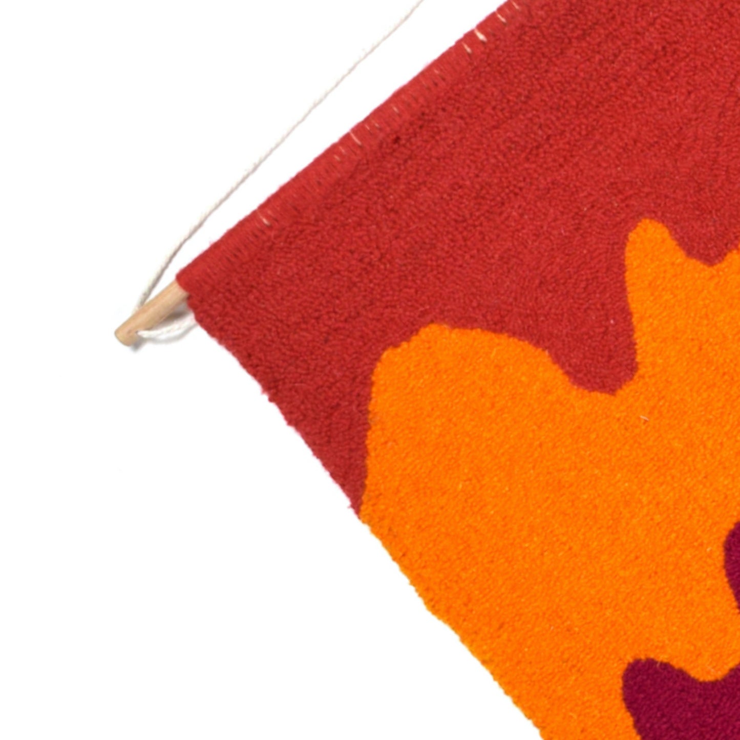 MELTING SUMMER - HANDMADE PINK AND ORANGE WALL HANGING