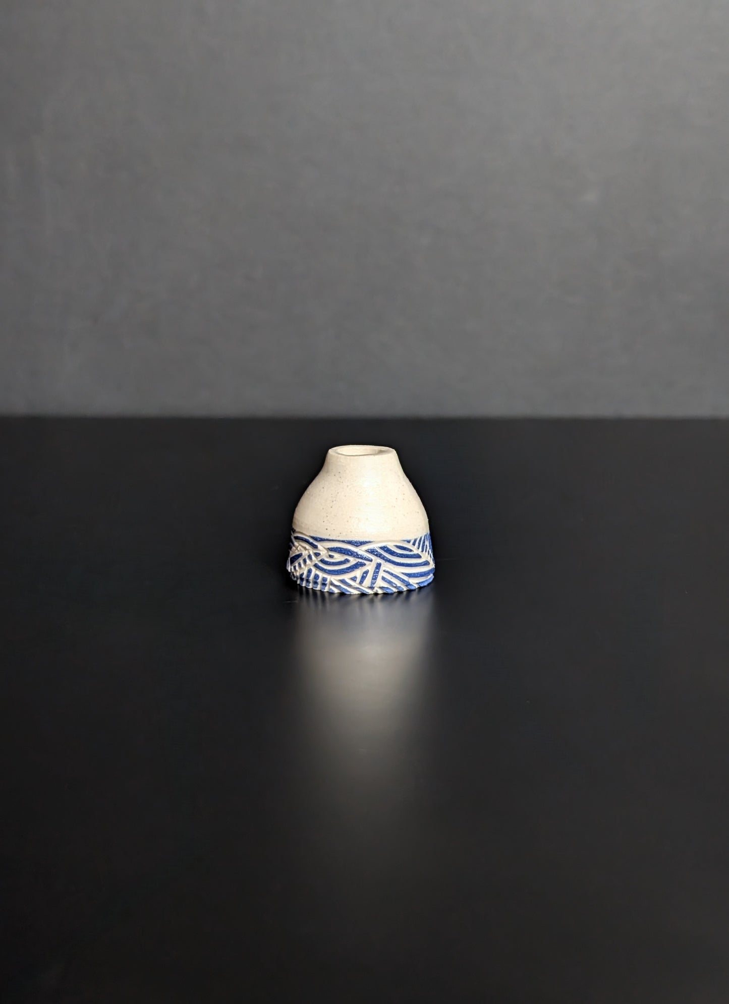 Mini Dip Blue Vase