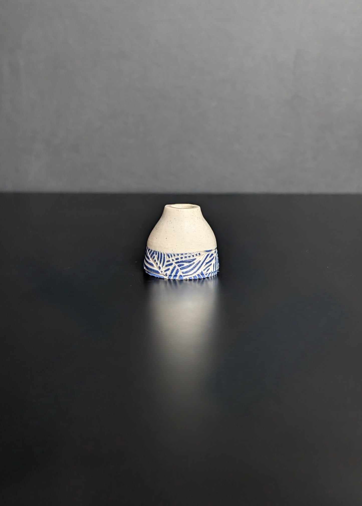 Mini Dip Blue Vase