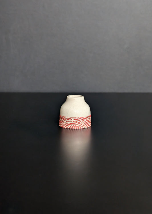 Mini Dip Red Vase