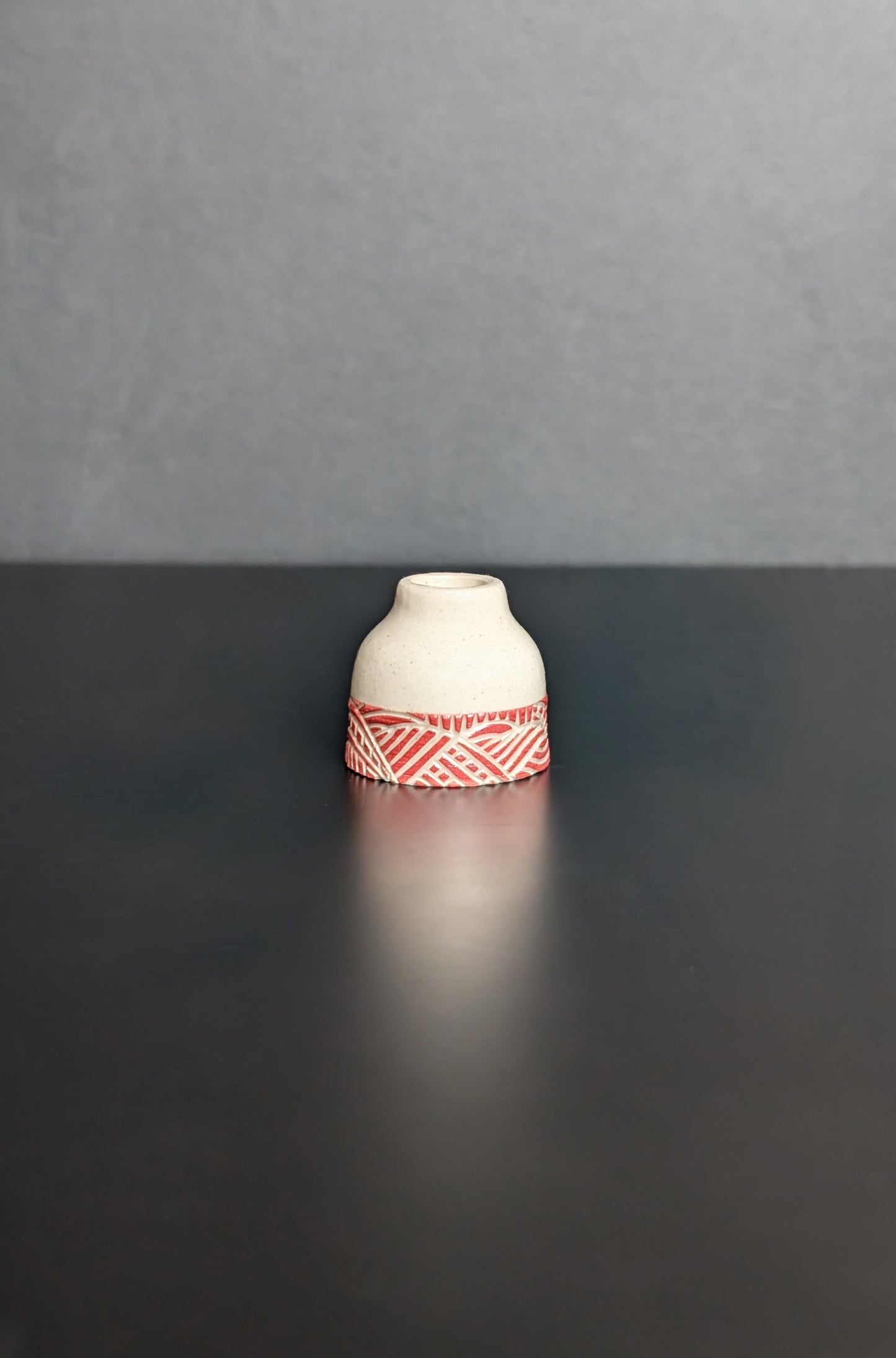 Mini Dip Red Vase