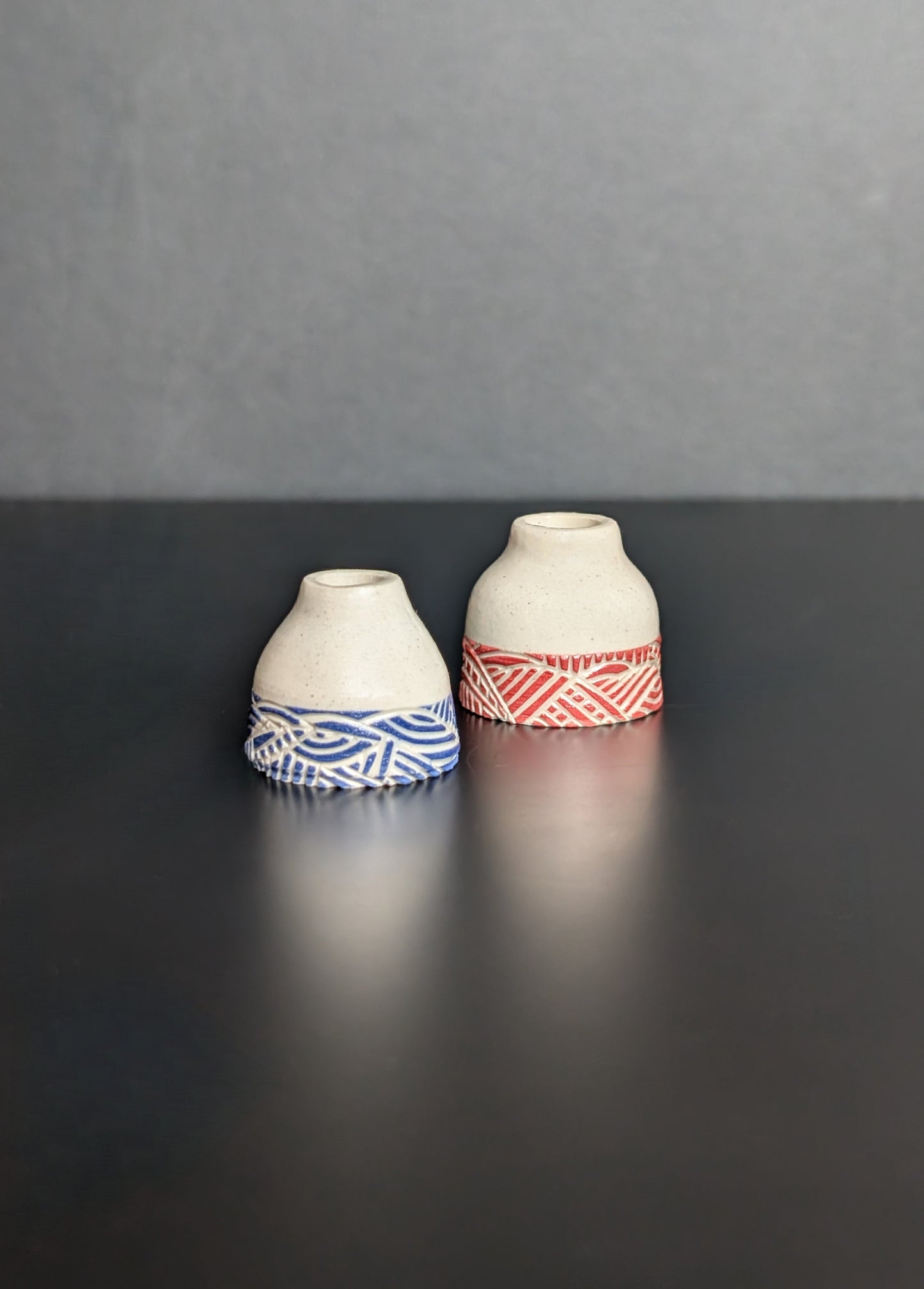 Mini Dip Red Vase