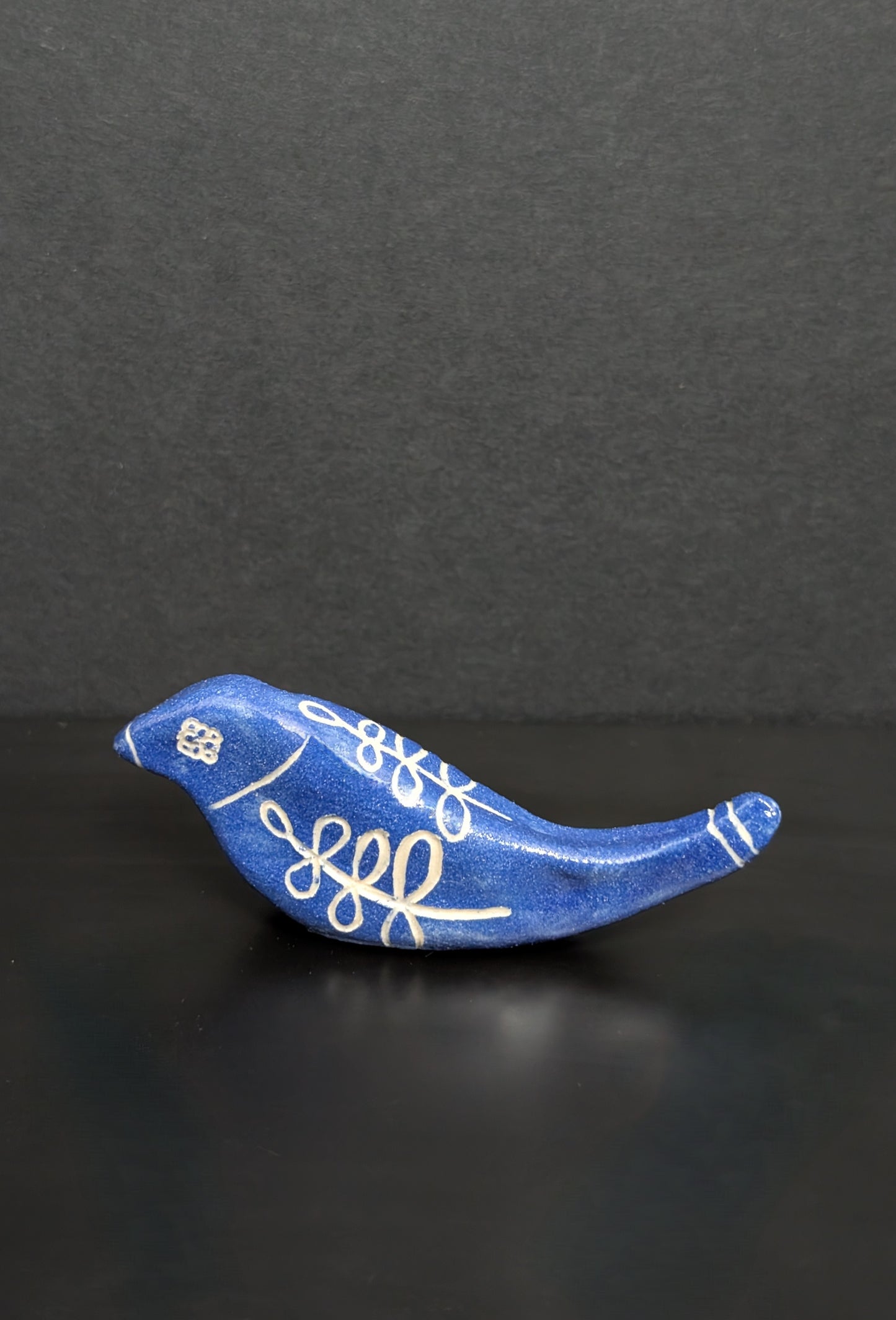 Sgraffito_Blue_Bird_Figurine_-_medium_Folk Sgraffito £25