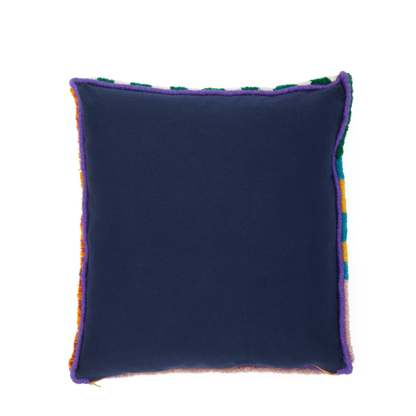 PICK & MIX TUFTED PURPLE, GREEN & ORANGE PATTERNED CUSHION